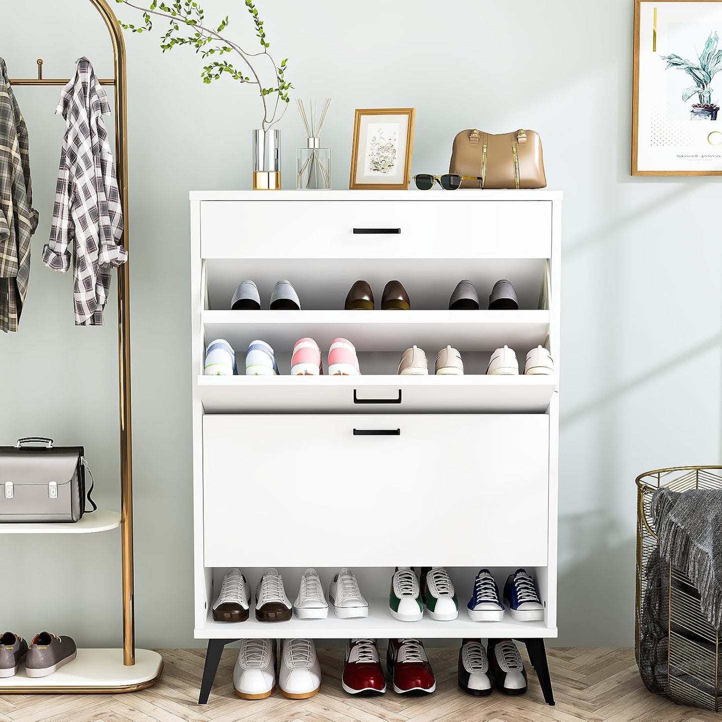 LTTROMAT Shoe Storage Cabinet for Entryway